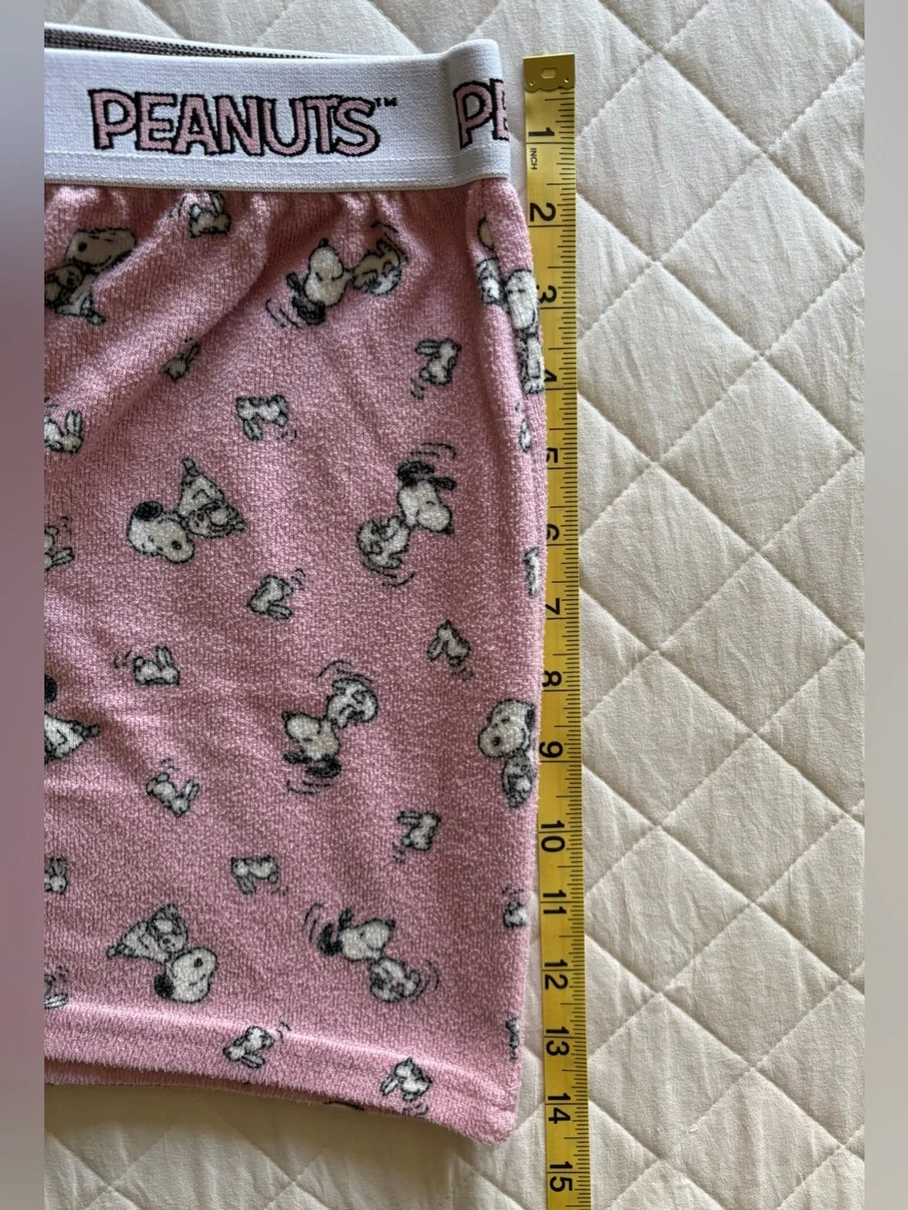 Peanuts Snoopy Fleece Pajama Sleep Shorts x 2 Pack Set- Sz Large